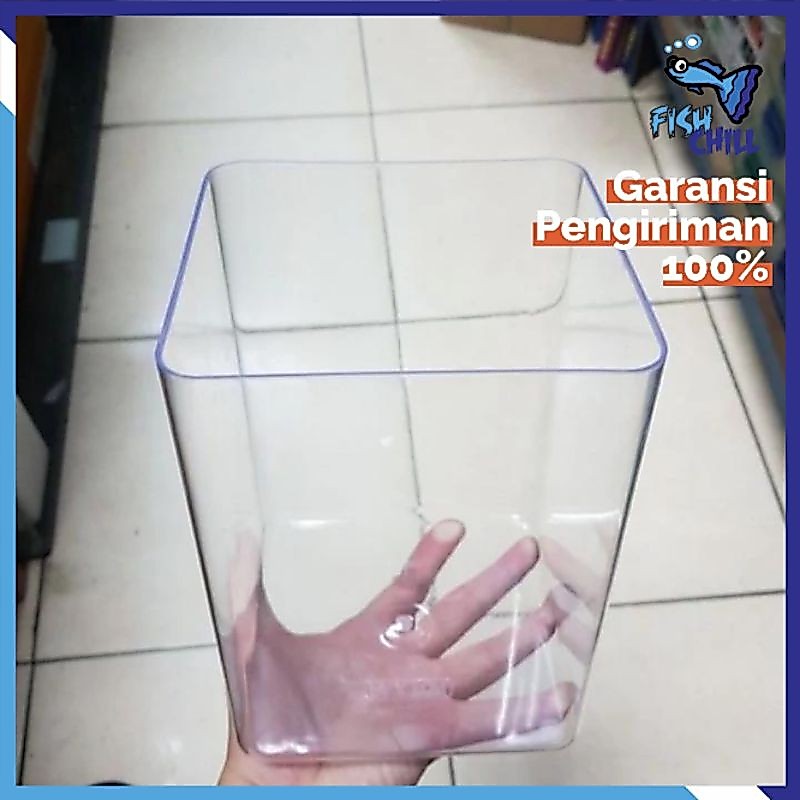 TOPLES / SOLITER PAXTON 4 LITER || AQUARIUM MINI UNTUK CUPANG TERRARIUM POT BENING AKRILIK PLASTIK I