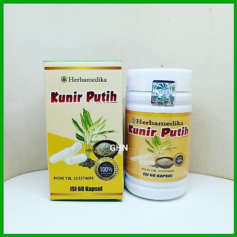 kapsul kunir putih herbamedika isi 60