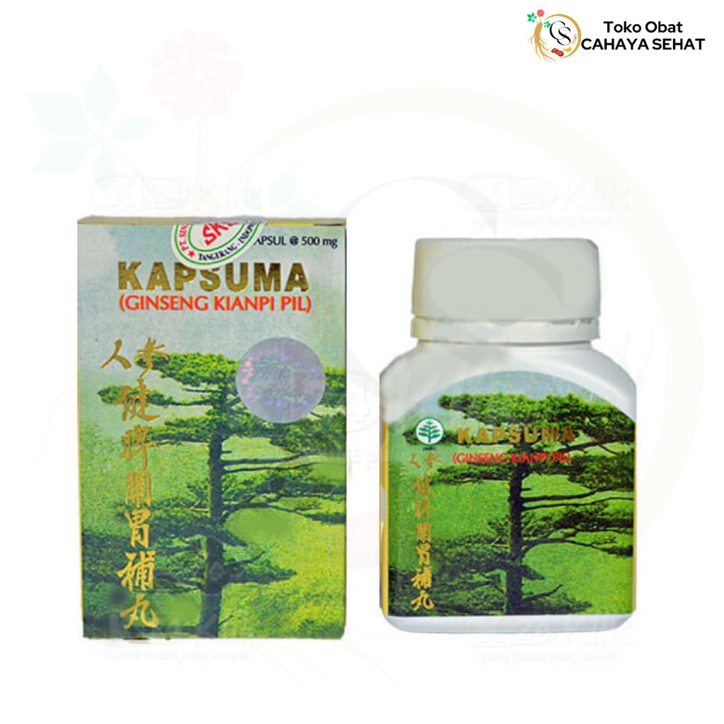 Herbal Terbaik KAPSUMA (GINSENG KIANPI PIL)/(LAMBUNG/PENGGEMUK BADAN/NAFSU MAKAN) 60Kapsul