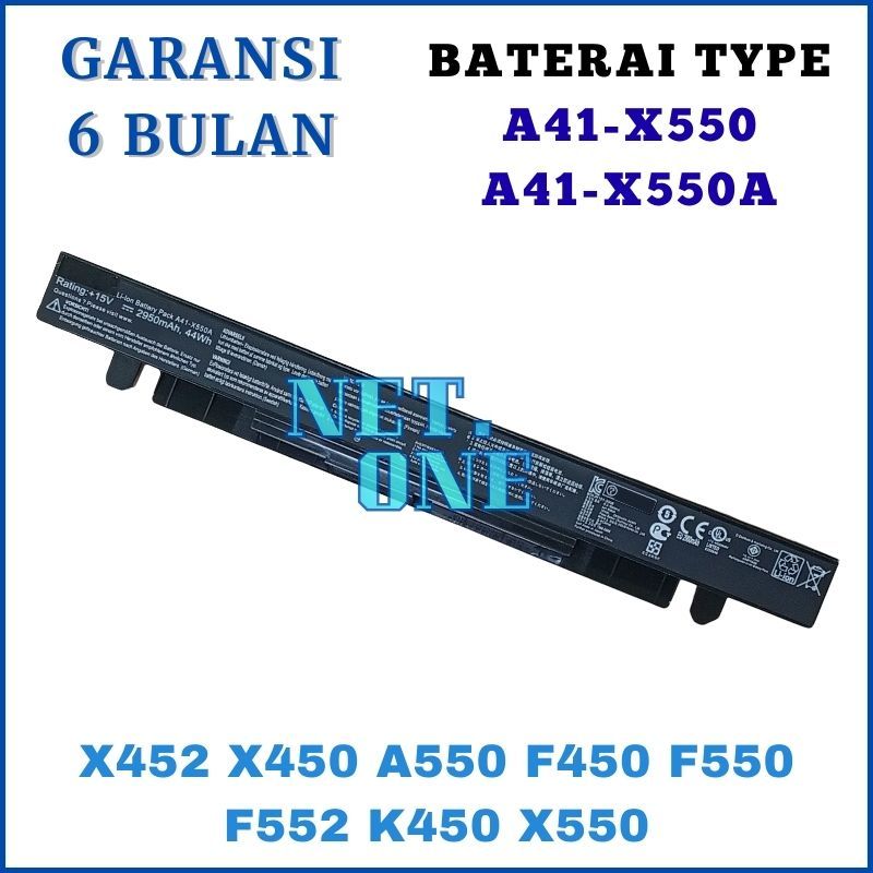 Baterai For Laptop Asus X452 X452E X452EA X452C X452CP Series -NETONE