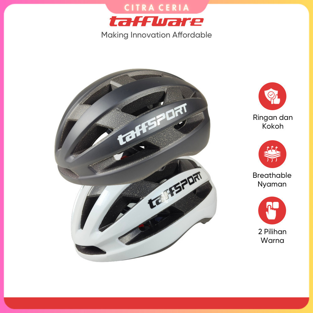 TaffSPORT Helm Sepeda Ultralight Cycling Bike Helmet - Z10