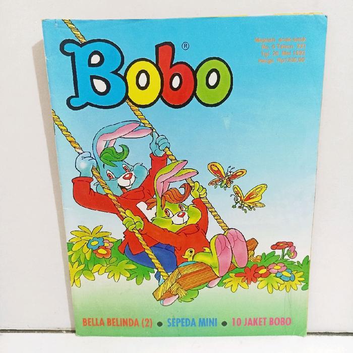 Bobo Majalah Anak-anak Edisi 6 Tahun XXI Tgl 20 Mei  1993:  Bella Belinda 2 sepeda mini 10 jaket bob