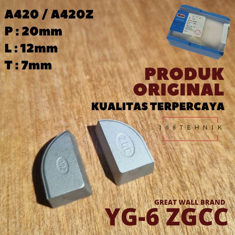 Ablez MATA WIDIA YG6 A420 ECER KANAN KIRI / PAHAT WIDIA YG-6 A420Z / YG6 A420 / Mata Widia / BETEL W