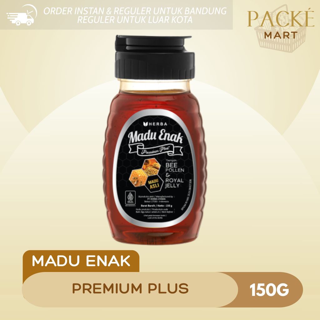 Madu Enak Premium Plus / 150g / Madu Premium / Madu / Madu Sehat / Premium Honey / Madu Botol