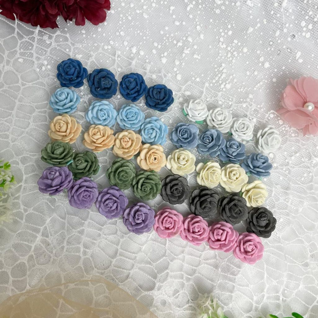 PARSFLOWERS Bunga Mawar Spons Mini Zayyana