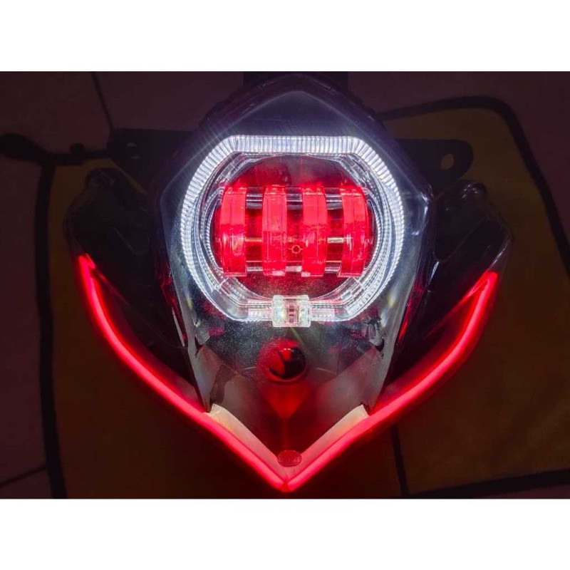 Reflektor lampu depan Satria fu barong isian biled 3mata