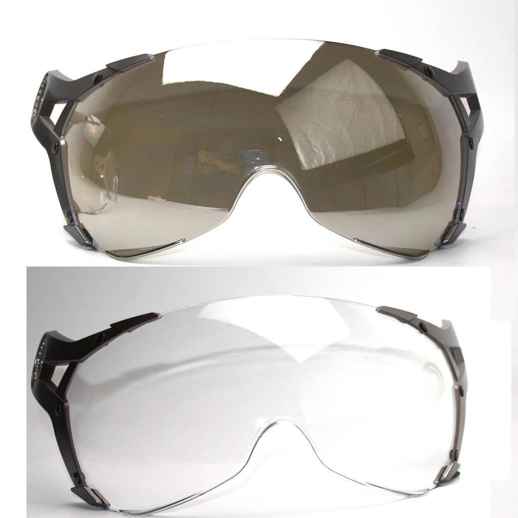Easy To Use Gxt-288 Motorcycle Retro Helmet Visor No. 9 Lens Silver-plated Transparent Helm Accessor
