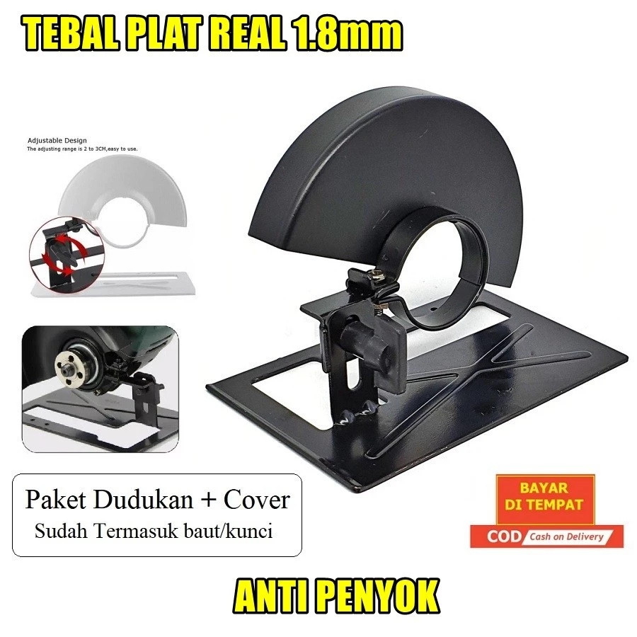 Dudukan gerinda SET COVER / tatakan base bracket gergaji gerinda