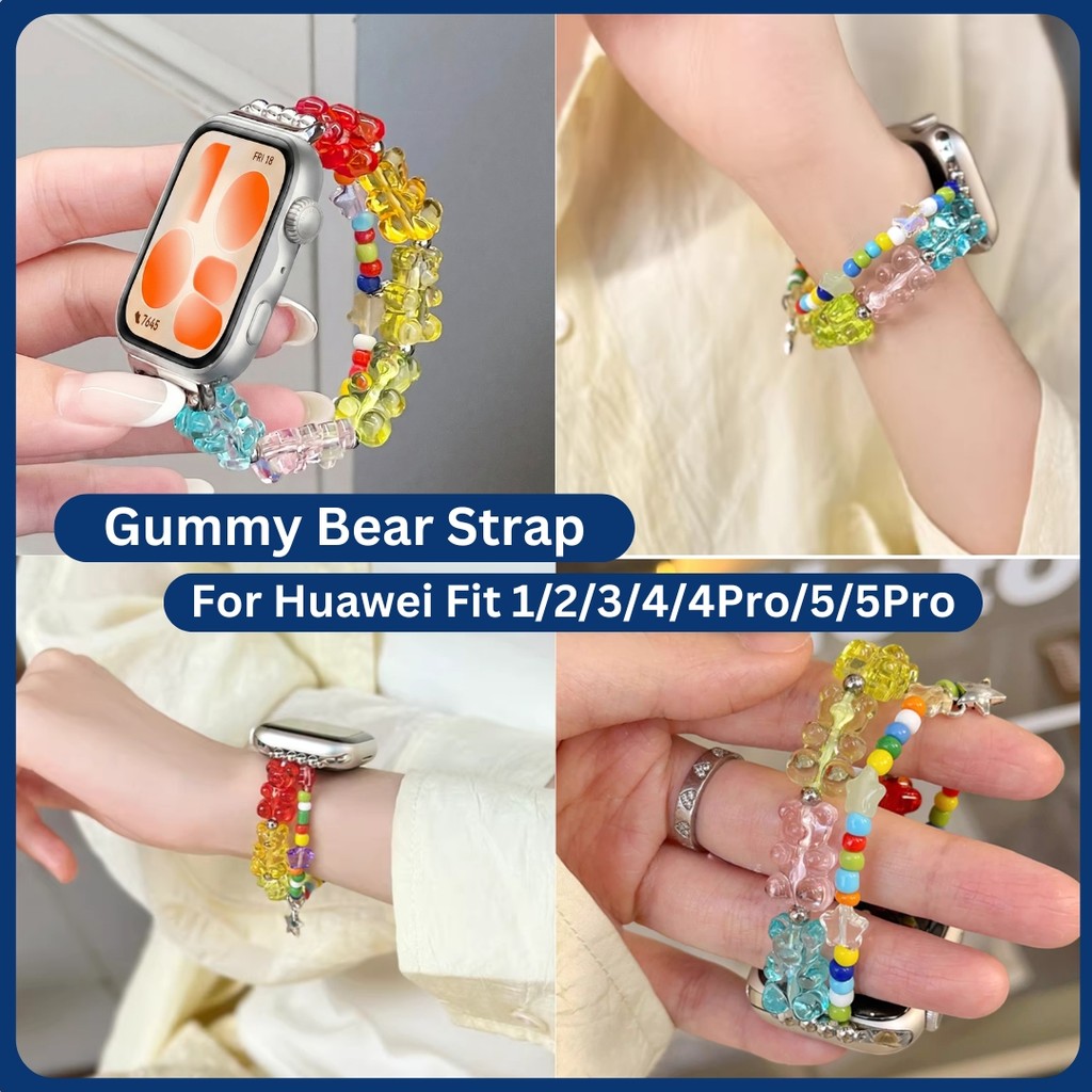 Gummy Bear Strap for Huawei Fit 1 Huawei Fit 2  Huawei Fit 3 Huawei Fit 4  Huawei Fit 4 Pro Huawei F