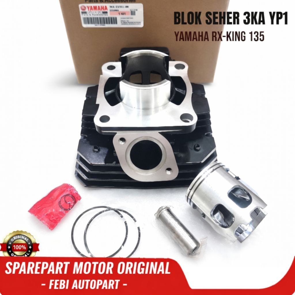 Blok Seher Yamaha RX King 135 YP1 Original YGP Boring Cylinder Yamaha RX King Blok Seher 3KA