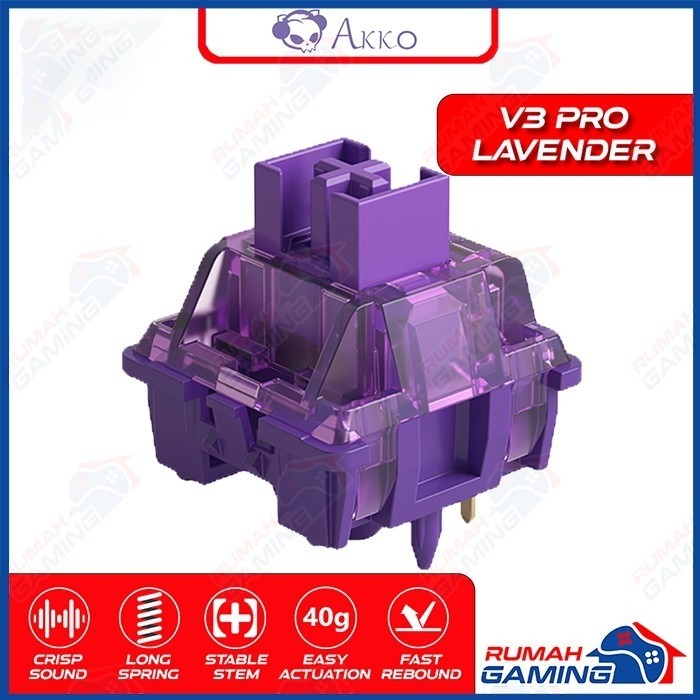 AKKO - CS - V3 - Lavender - Purple - Pro - Switch - 5 PIN - 40g - Tactile
