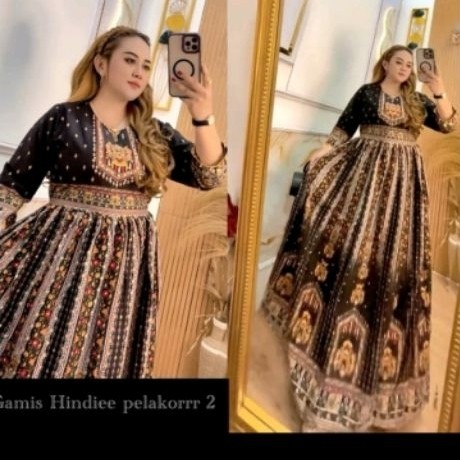 gamis hindi jumbo kw rasa ori ld 120