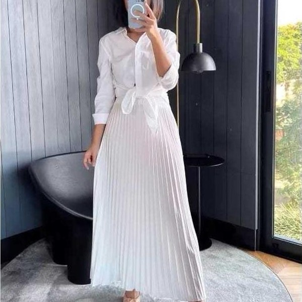 exclusive rok plisket premium jumbo / rok plisket rempel panjang/rok plisket premium polos panjang/ 
