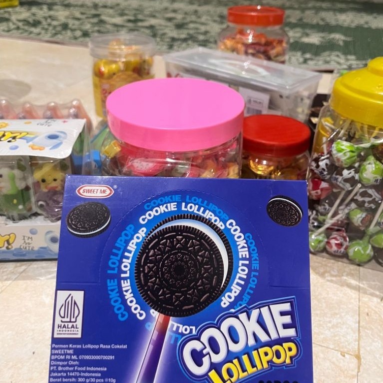 DSM Permen Nyala Viral Lolipop Oreo Gagang menyala 1 box isi 30 pcs cocok Untuk semua usia