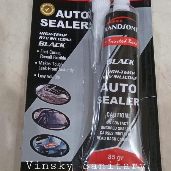 Lem Auto Sealer Hitam / Lem Silicone Hitam/Lem Bemper Kaca Mobil Besar