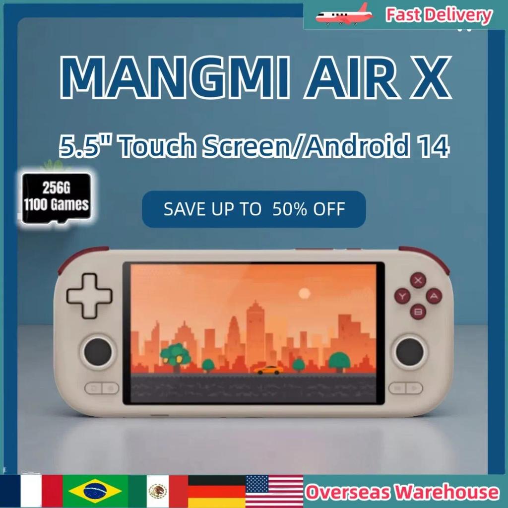 MANGMI AIR X Handheld Game Console Snapdragon 662 5000mAh Battery 5.5-inch Screen 15W Fast Charging 