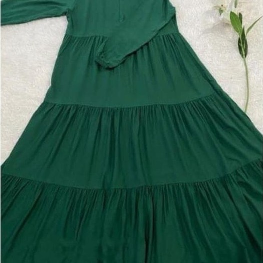 GAMIS SUSUN// GAMIS RAYON, GAMIS RAYON,GAMIS RAYON POLOS Midi Remaja Muslim Wanita Dress Katun Maxi 