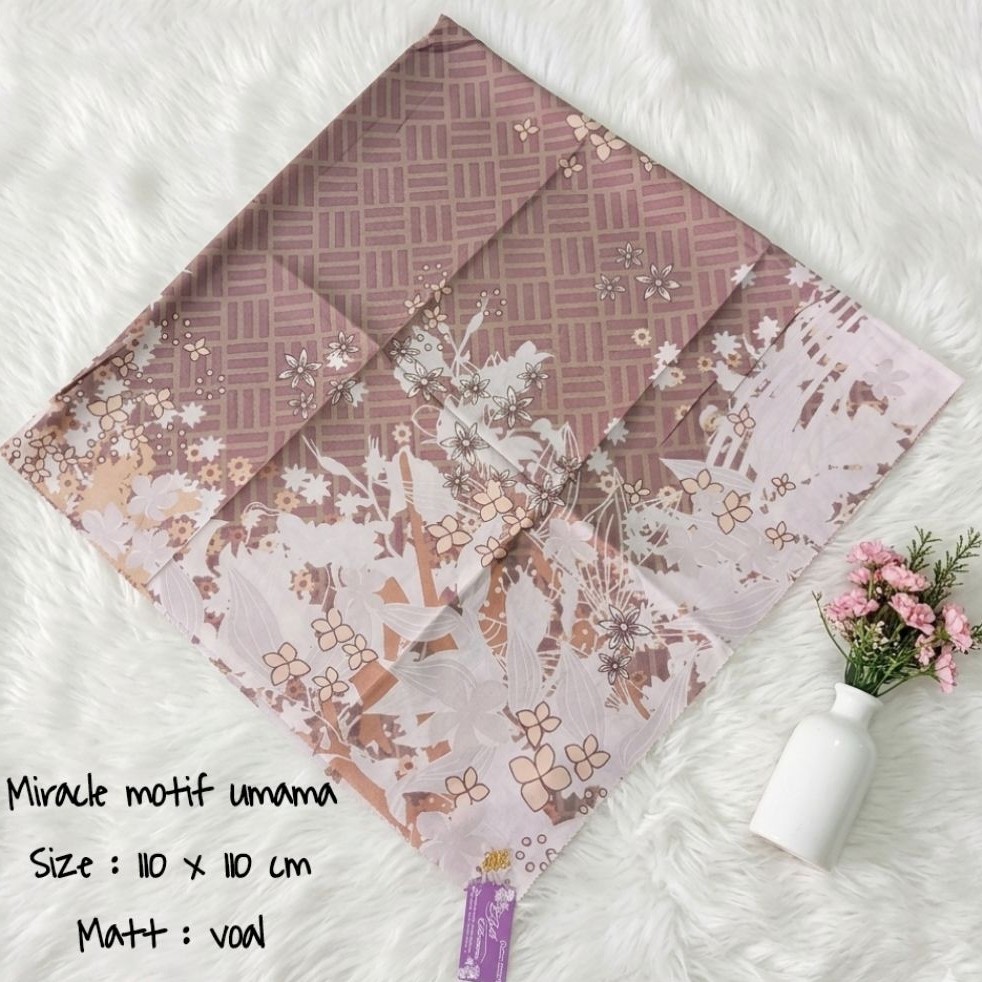JILBAB SEGI EMPAT VOAL MIRACLE MOTIF UMAMA