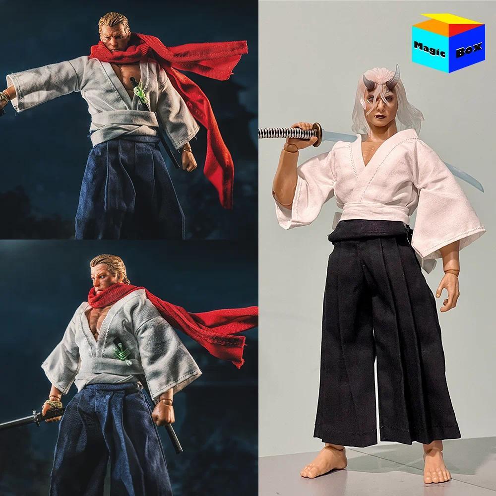 In Stock 1/12 Male Soldier Japanese Samurai Clothes Scarf Suit for 6Inch vtoys Action Figure Body Mo