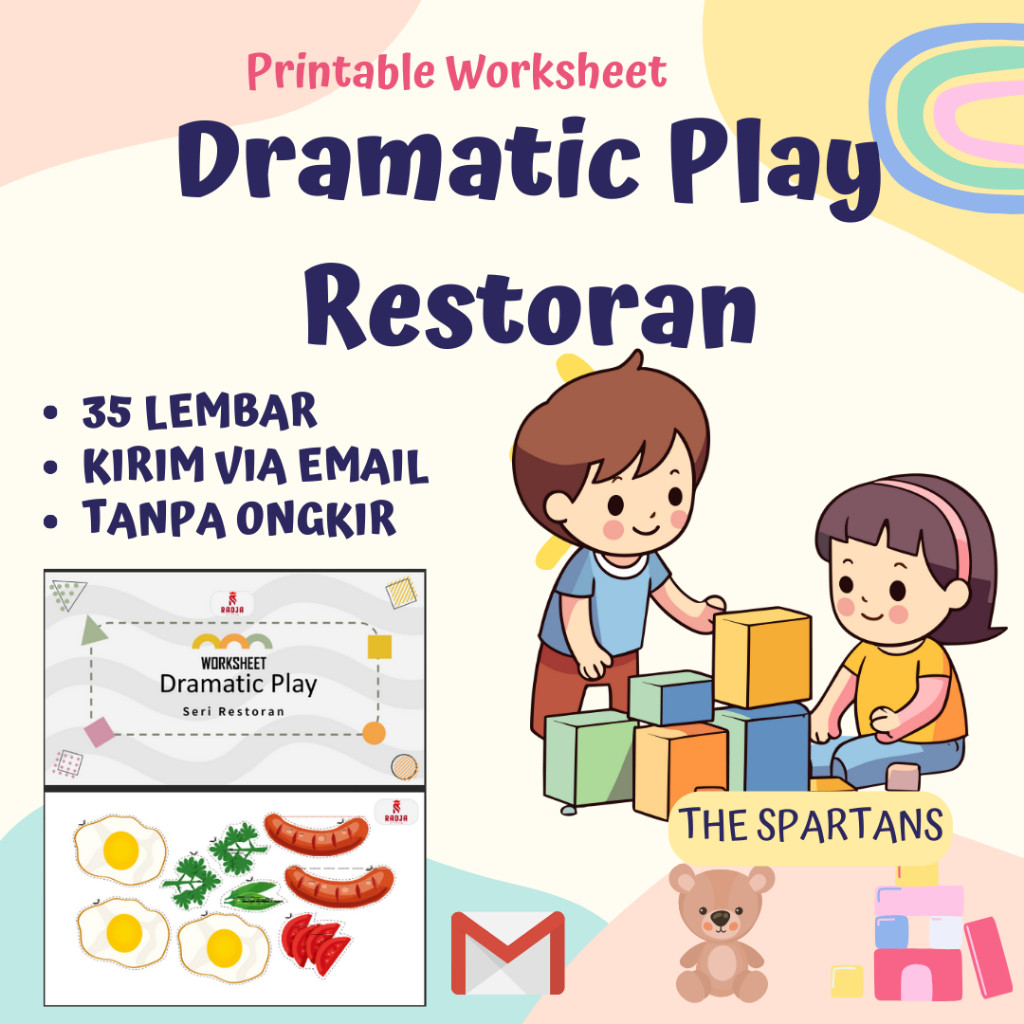 35 Lembar Worksheet Menggunting & Menempel - Printable Worksheet