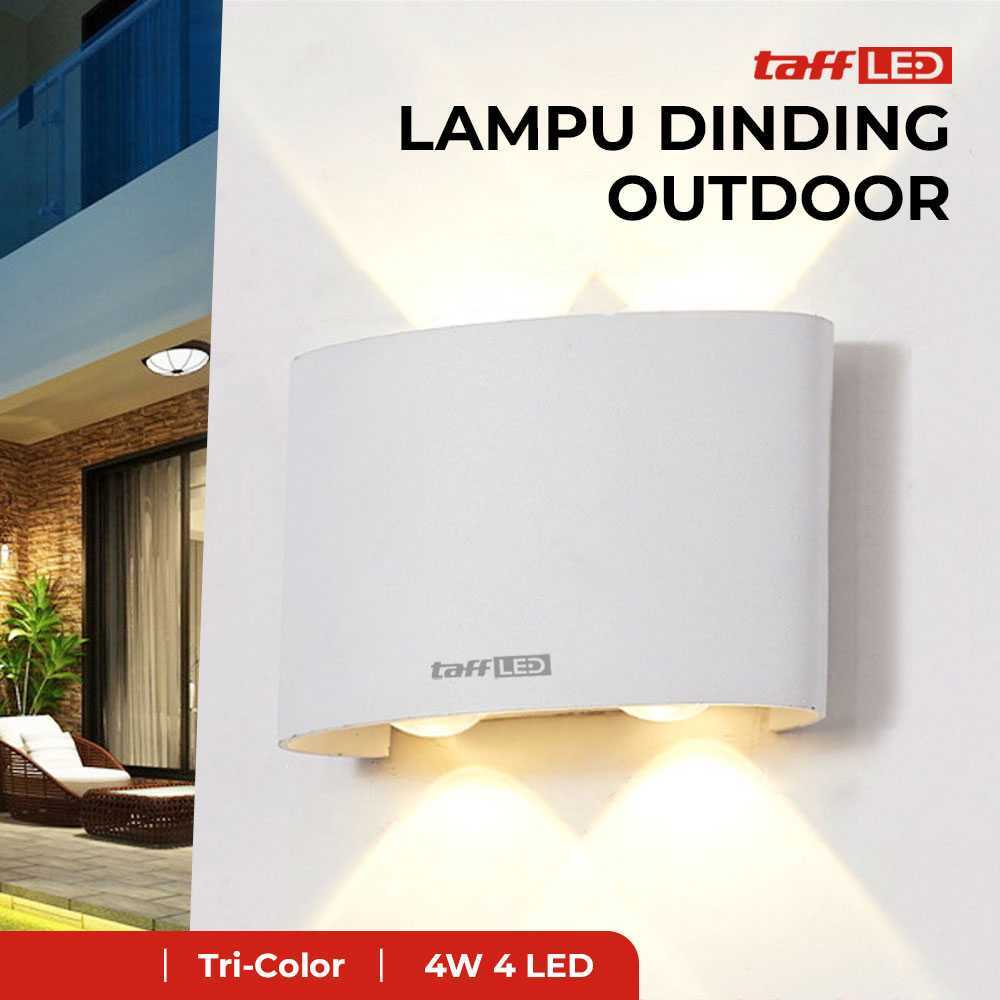 COD Lampu Hias 4 LED Dekorasi Tempel Dinding Ruang Tamu Kamar Tidur Balkon Koridor Pagar Taman Teras