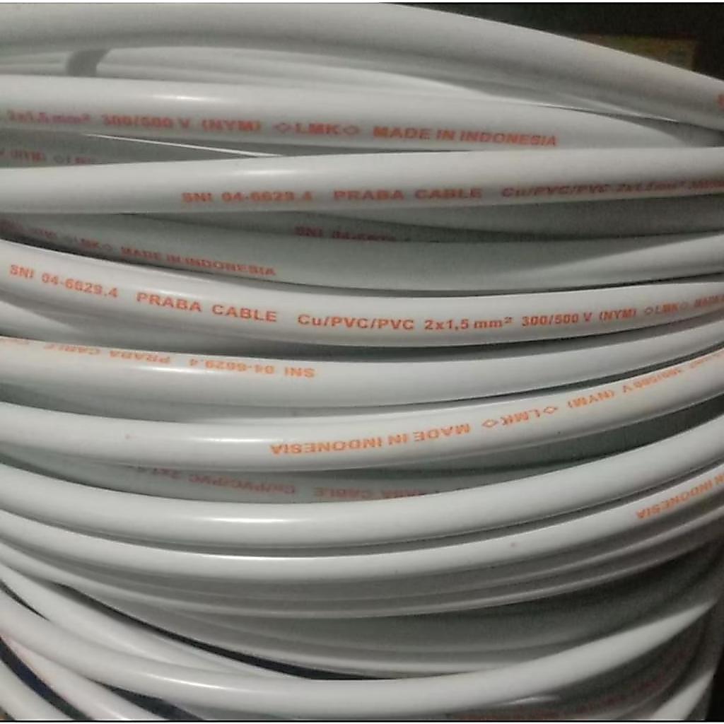 KABEL PRABA NYM 2X1.5MM METERAN KABEL PRABA METERAN