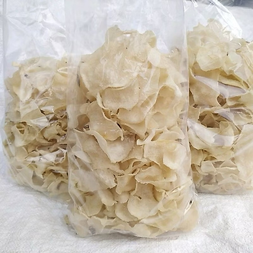 (1kg) Krupuk gadung mentah kualitas super renyah asin gurih