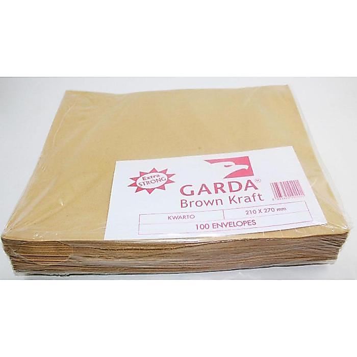 TERBARU! (PACK) Amplop Coklat Polos Kuarto / A4 / Folio - Garda BISA GOSEND!