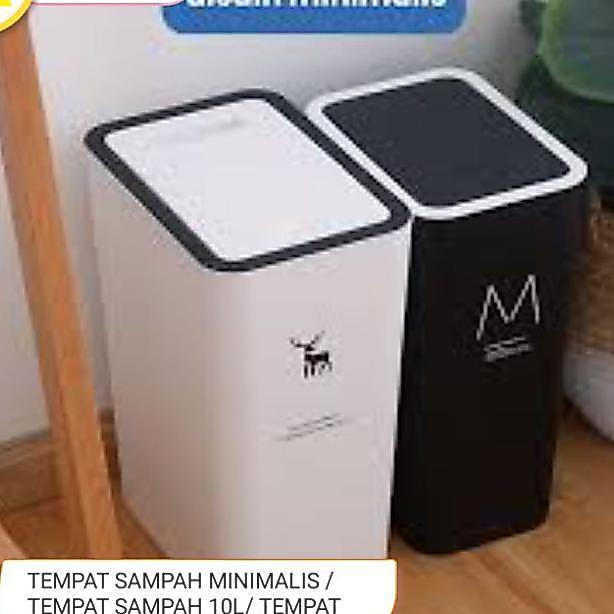 Tempat Sampah Minimalis / Tempat Sampah 10L/ Tempat Sampah Klik Otomatis