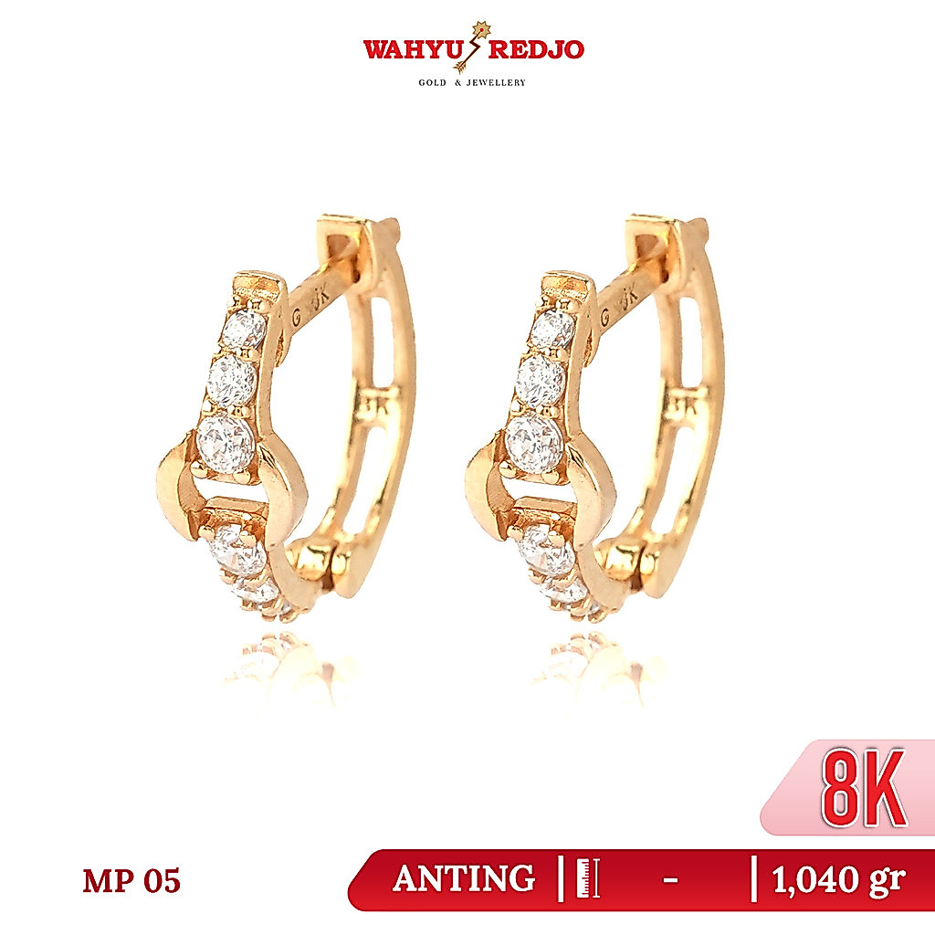 Anting Emas Kadar 8K Wahyu Redjo AN-8K 31931399 Non Pameran