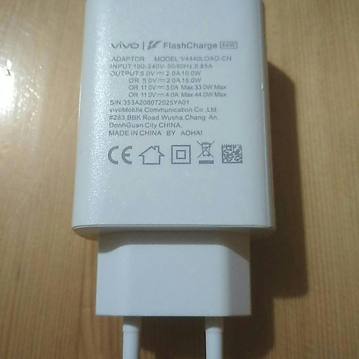 ADAPTOR KEPALA CHARGER VIVO 44W FAST CHARGING ADAPTOR VIVO 44W