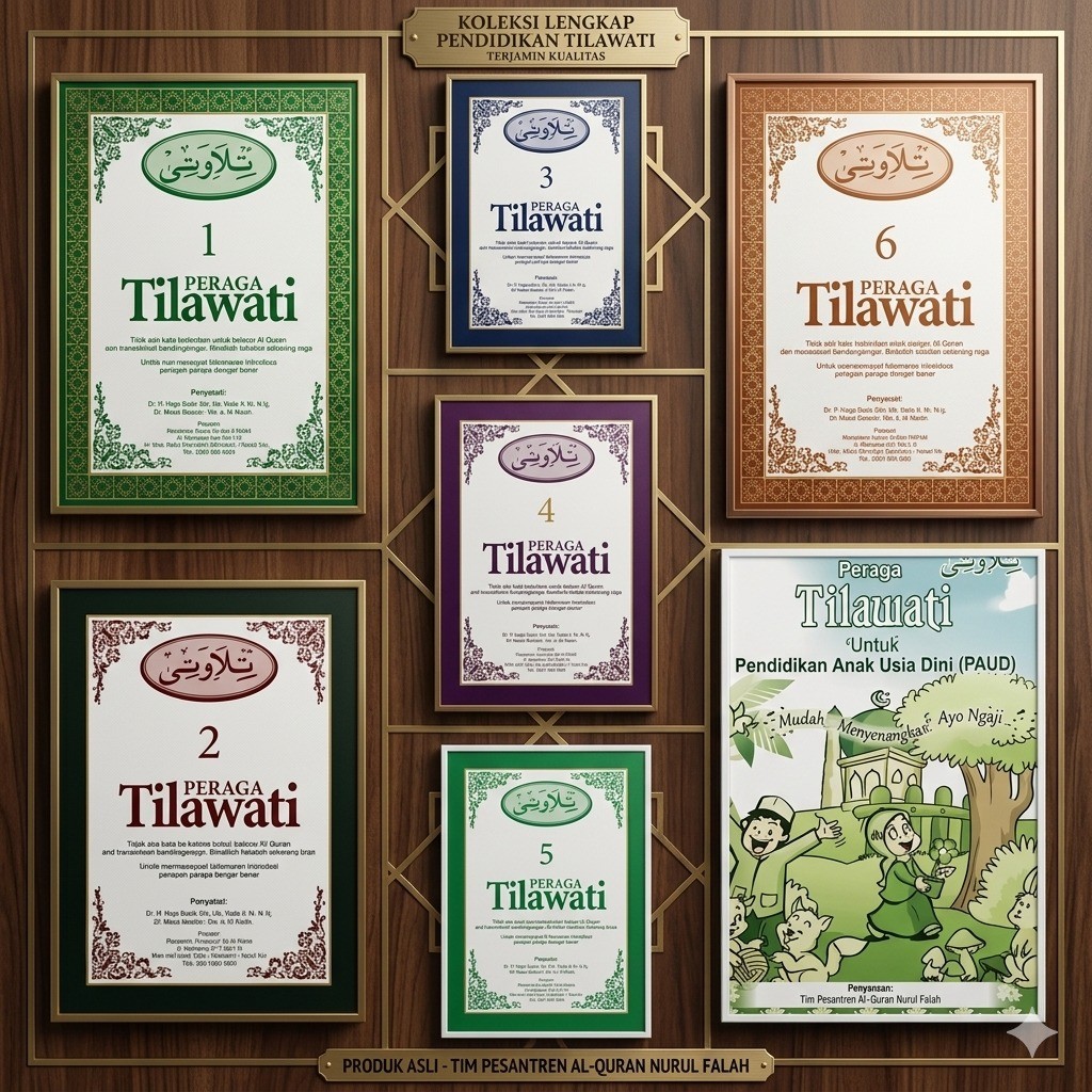 Peraga Tilawati Jilid 1 Sampai 6 Original Harga Per-Jilid