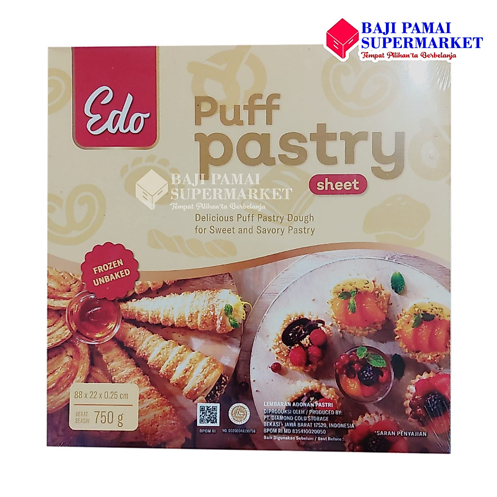 EDO PUFF PASTRY 750GR / Toko Baji Pamai Makassar