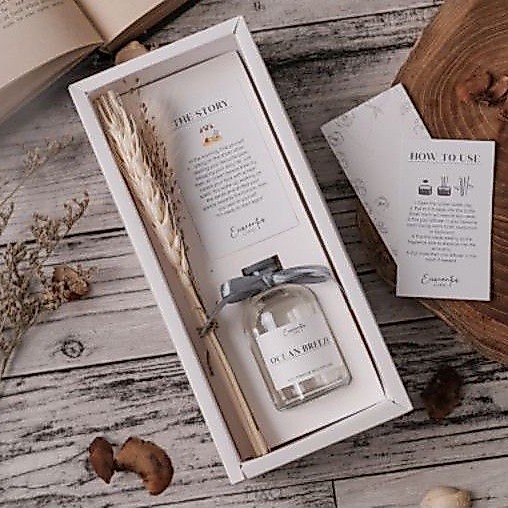 Reed Diffuser Premium 50ml by Euscentia.Living - SIGNATURE GIFT SET for HIM