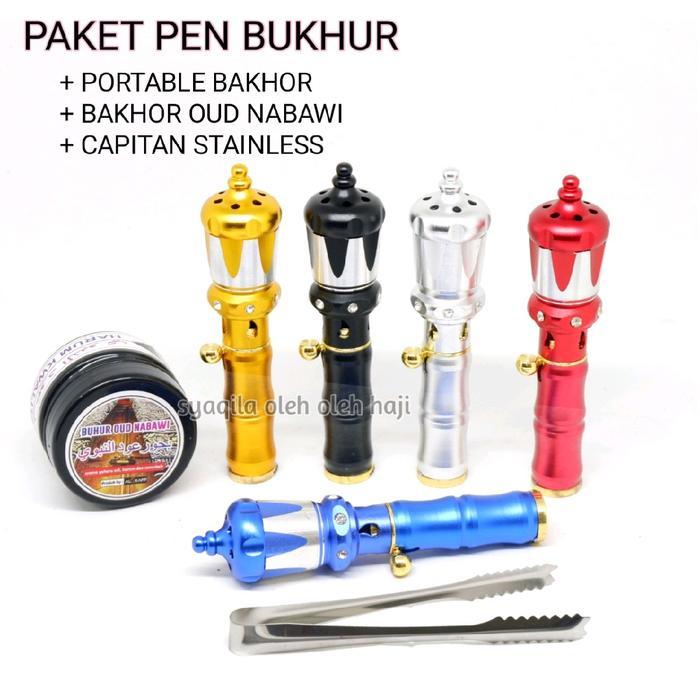 Promo Best Paket Pen Bakhor Portable Bukhur Praktis Paketan Bukhur Capitan - PAKET PEN BAKHOR