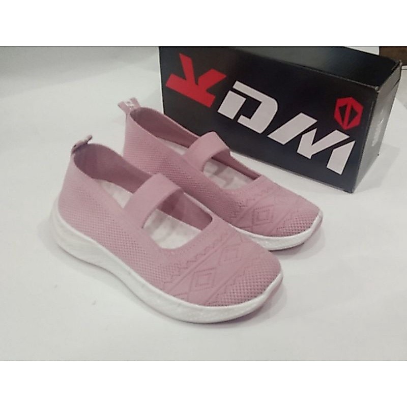 SEPATU WANITA FASHION SLIP ON RAJUT KDM IMPORT JOGING RUNNING SNEAKER