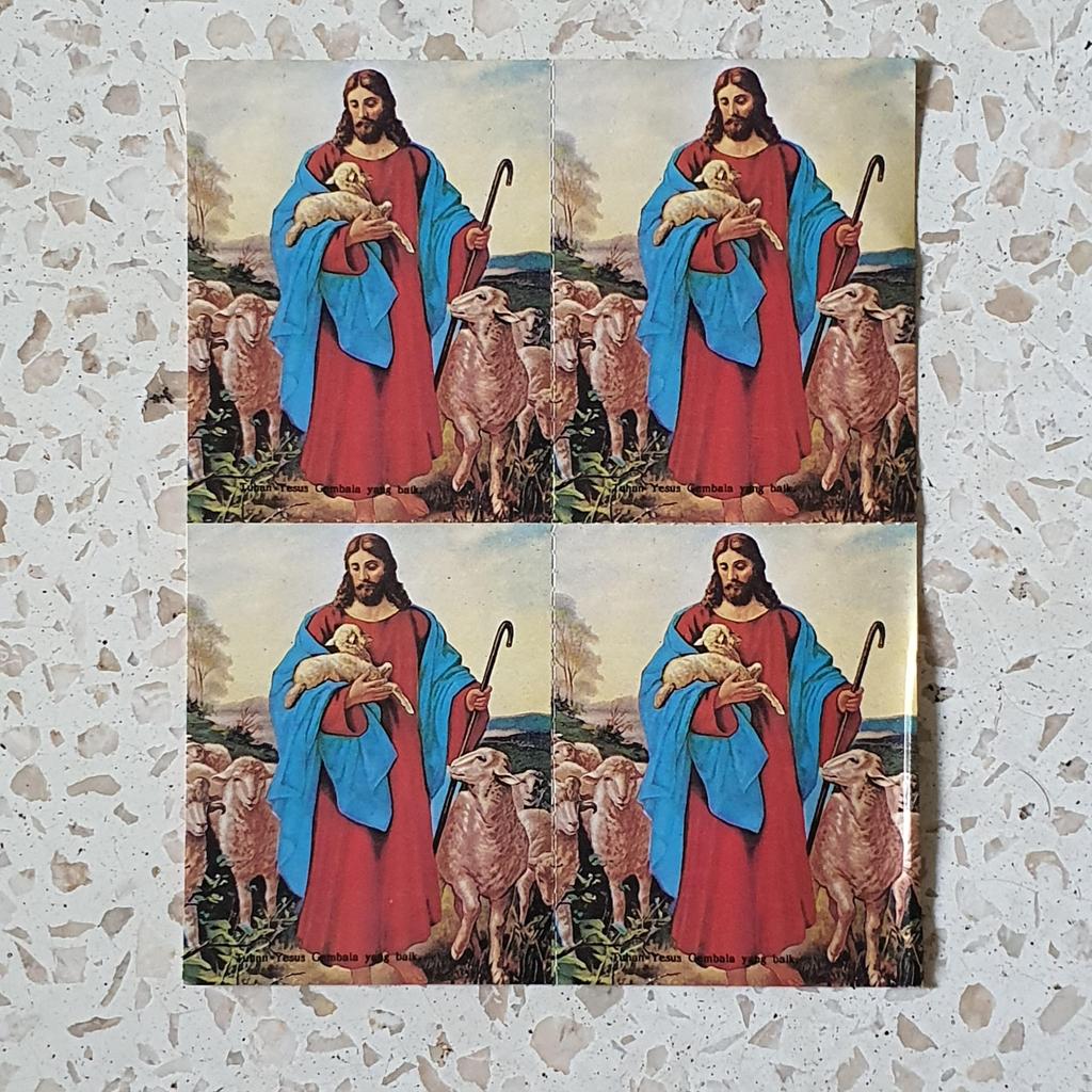 sticker stiker religi yesus gembala