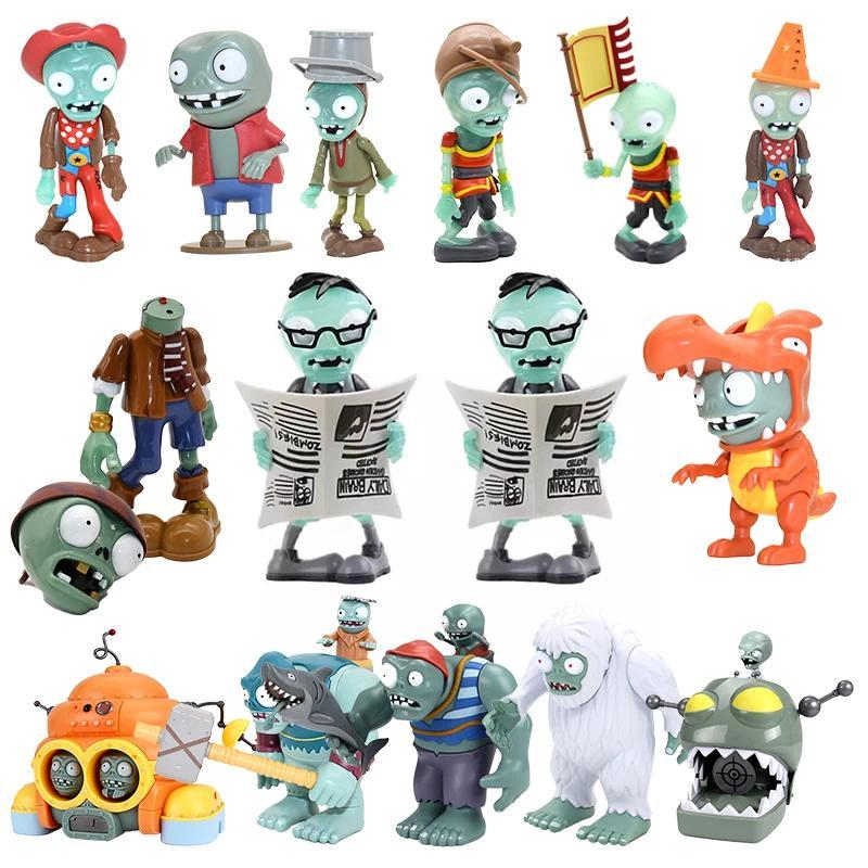 Figur Aksi Baru PLANTS VS ZOMBIES 2 PVZ Gargantuar Dr. Zombie Crazy Dave Zombies VS Plants Figurines