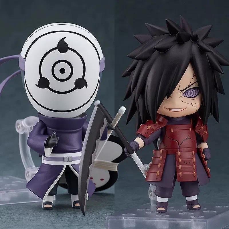 10cm Nendoroid Naruto Shippuden 2175 Six Paths Uchiha Madara 2120 Obito 2436 Shisui Versi Q Figur Ak