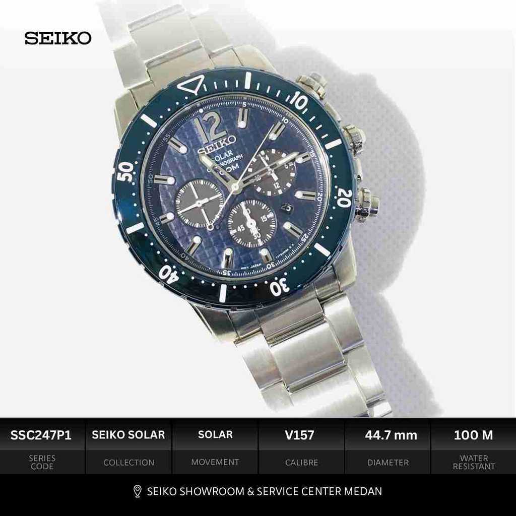 Seiko Showroom Medan - Seiko Solar SSC247P1 Chronograph