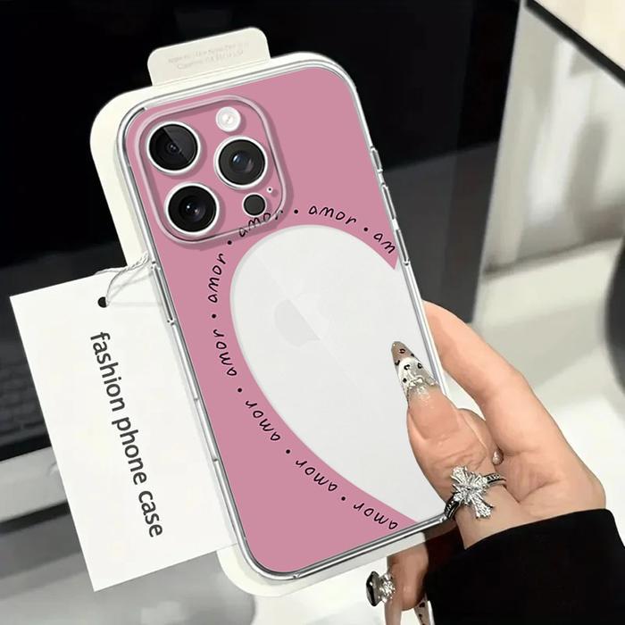 Casing Ponsel Motif LOVE AMOR untuk IPHONE 11ProMax 11 12Pro 12ProMax 16 16Pro 16e 16Plus ProMax 17 