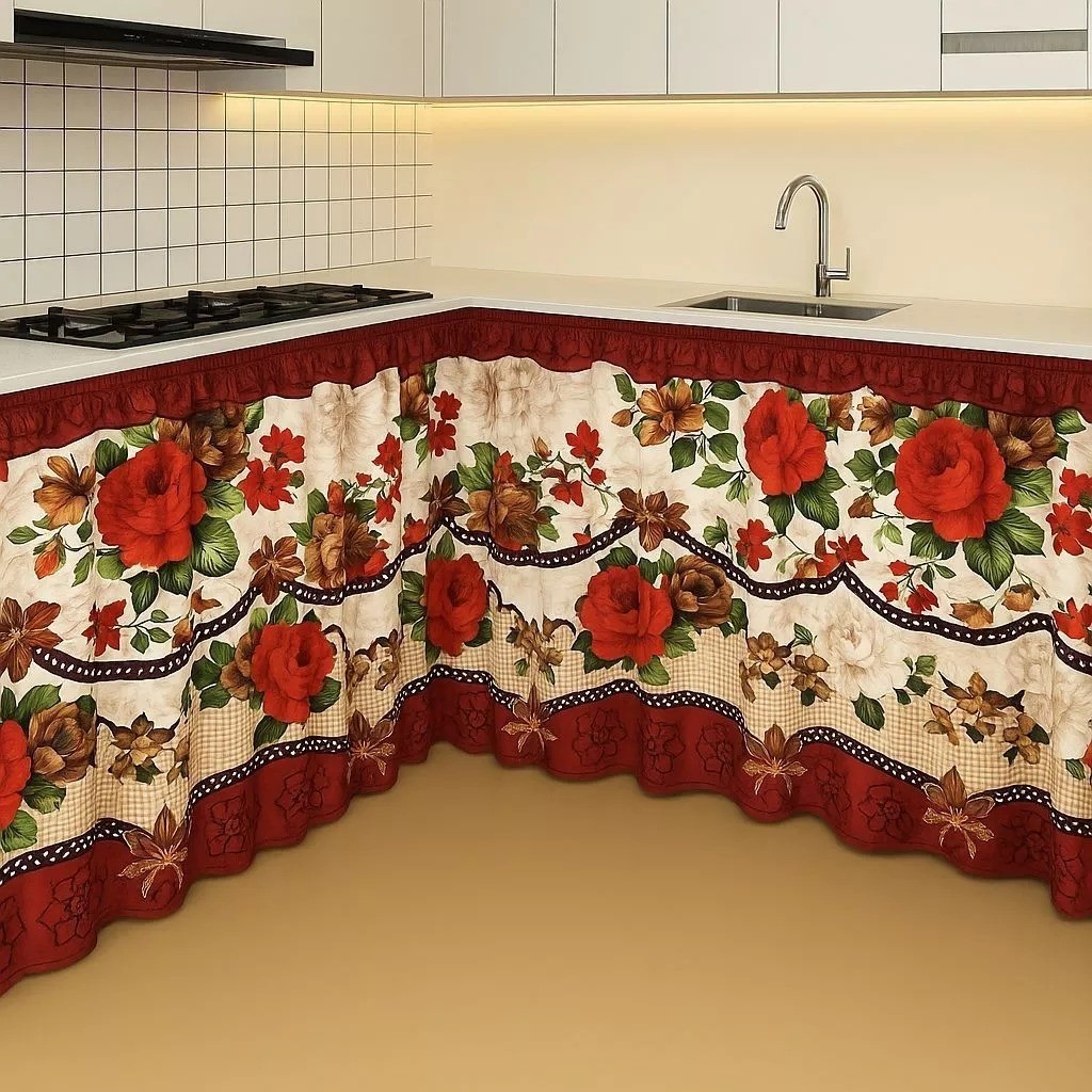 Gorden Kolong Dapur karakter Gorden Kolong Dapur Minimalis Hordeng Dapur murah