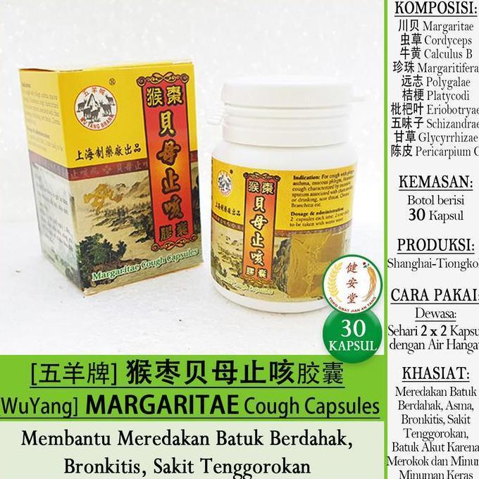 READY STOK ~ =+=+=+] MARGARITAE Cough Capsule [ ] 30 kapsul u.Batuk Pilek