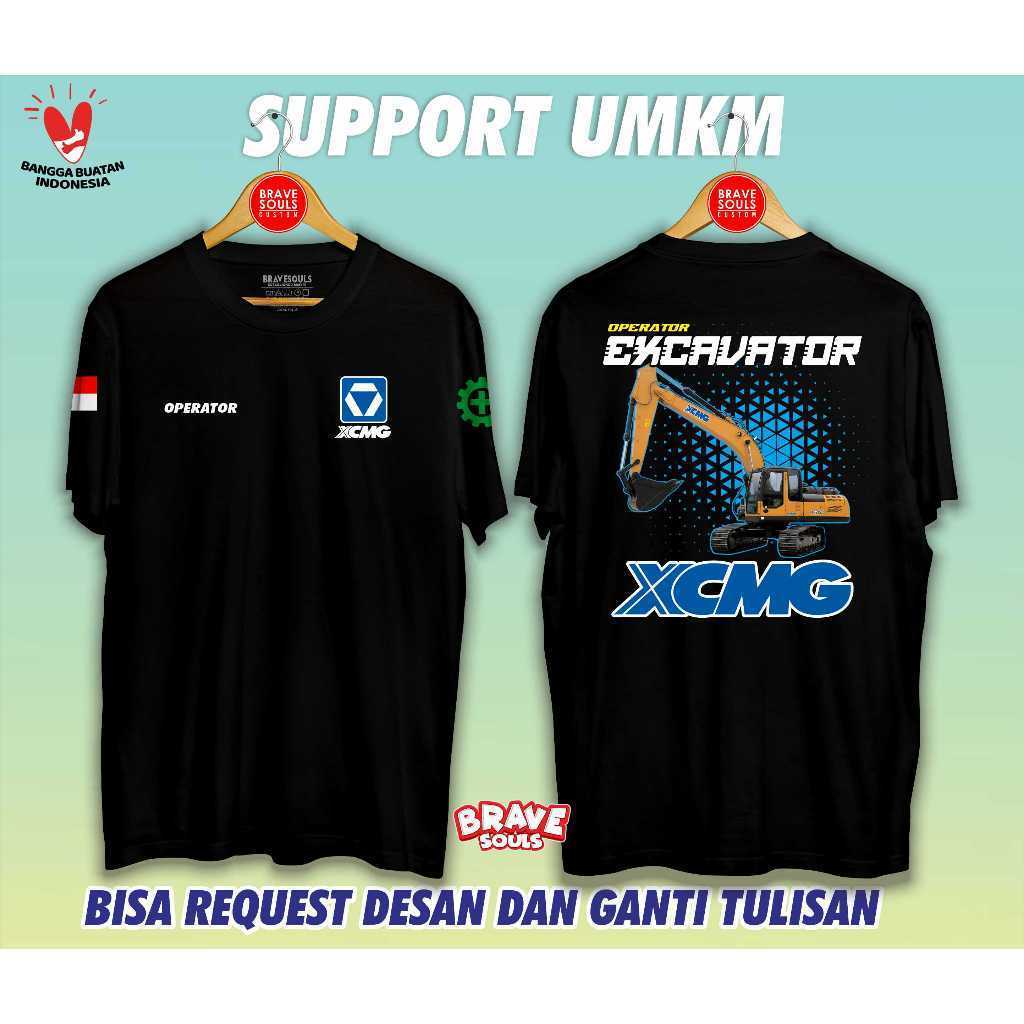 Kaos Distro Operator Excavator XCMG Katun Combed