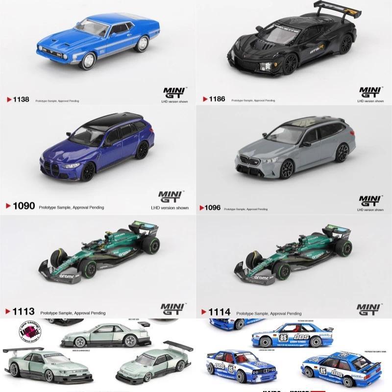 MINI GT 1:64 Z06 GT3.R Mustang Mach 1 M5 Touring (G99) AMR24 #14 KAIDO WORKS Silvia S13-R M3 Diecast