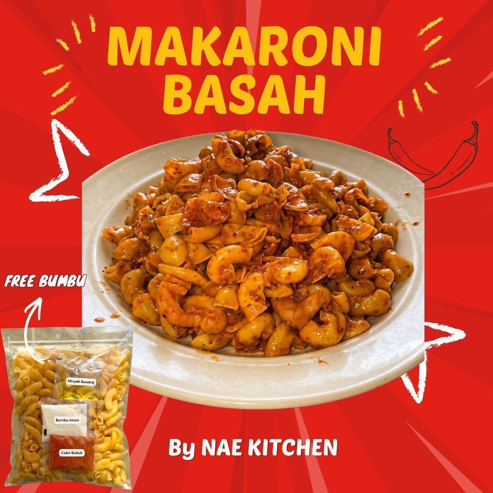 Makaroni Basah Instan Mentah Free Bumbu Tabur Pedas
