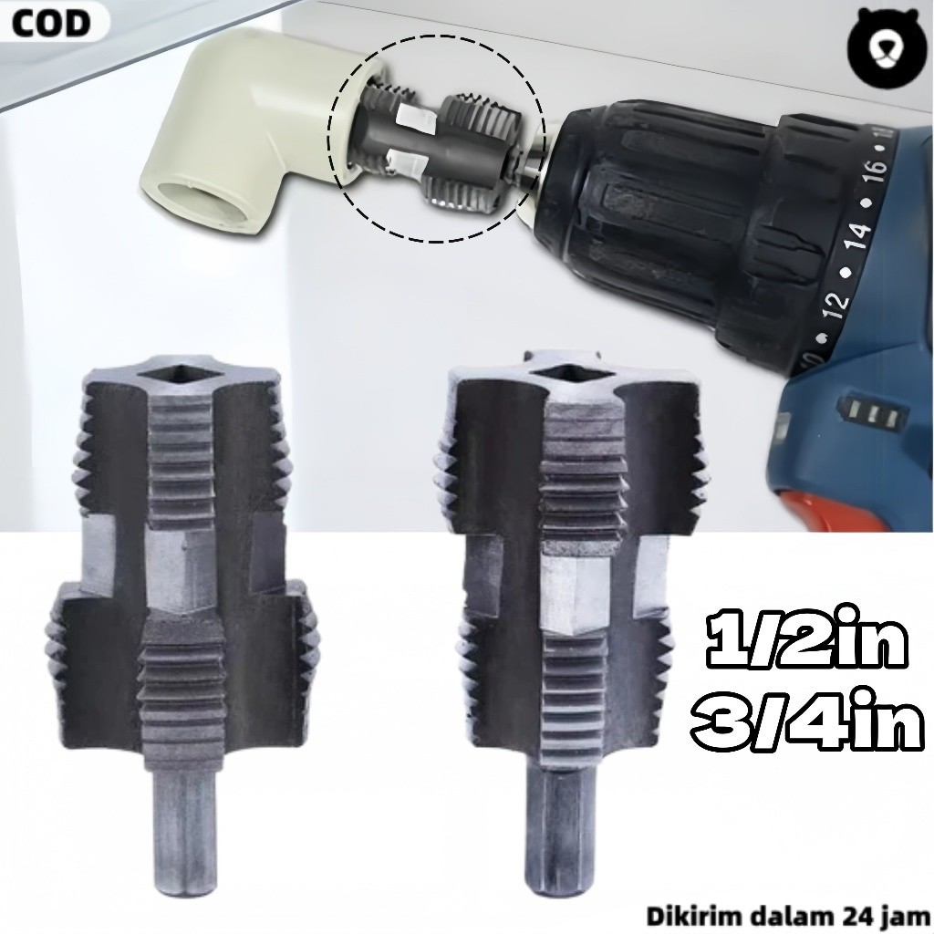 Pembuat Senai Ulir Pipa PVC 4/6 Titik / Alat Pembuka Drat Pipa / Senai Pipa PVC untuk Pipa 1/2 & 3/4