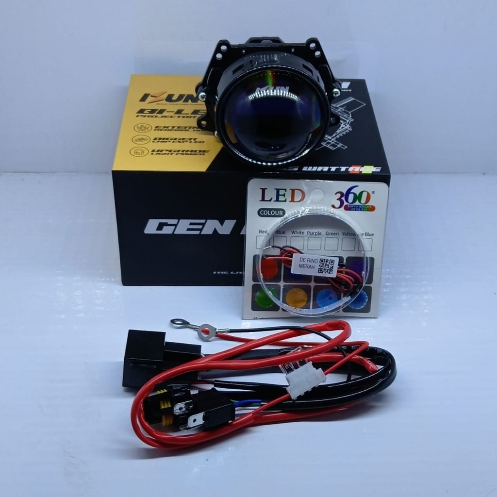 Paket Hemat Projector Biled 2,5 Inch & 3 Inch Isun Gen 2