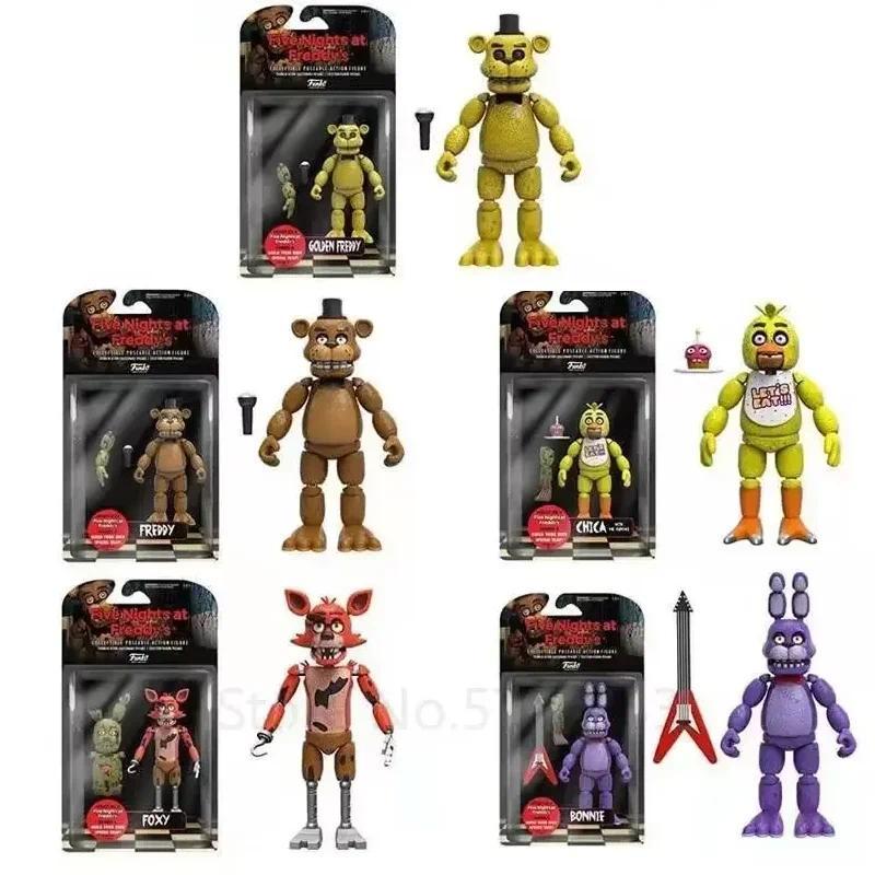 Action Figures FNAF Bear'S Midnight Harem Joint Movable Detachable At Five Nights Security Breach Ki