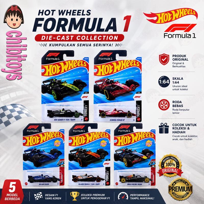 Hot Wheels Formula 1 Series Diecast F1 Collection Mobil Balap Miniatur